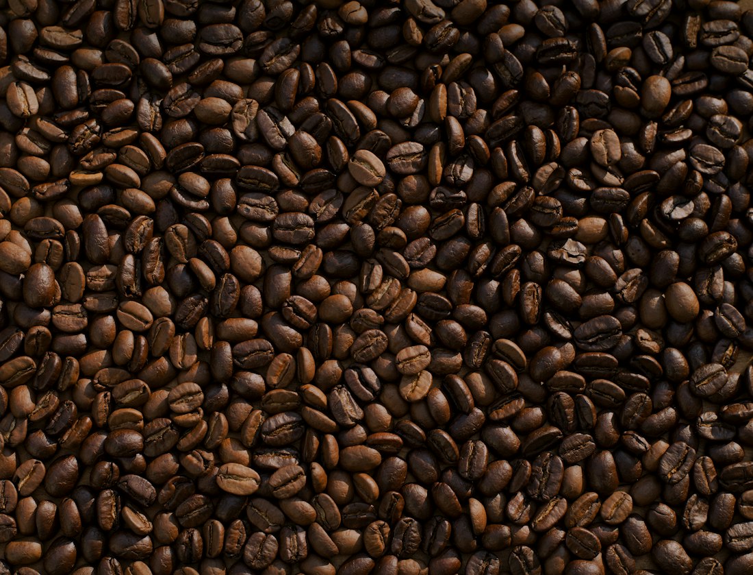 Freshly roasted beans